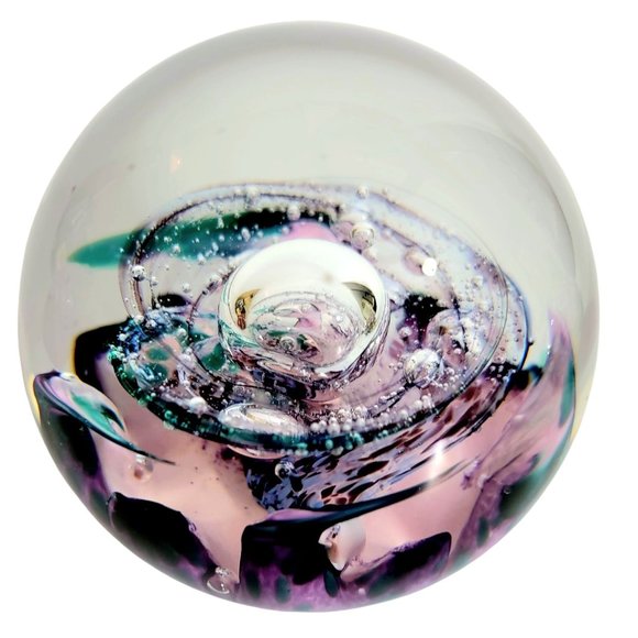 VINTAGE SELKIRK GLASS SCOTLAND TWILIGHT 1997 ETCHED MARK HANDMADE IN SCOTLAND LT - Picture 3 of 8